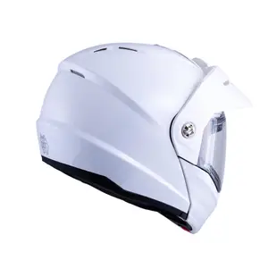 【SOL Helmets】SM-6P複合可掀式安全帽 (素色_素白) ｜ SOL安全帽官方商城