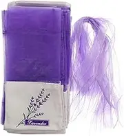ABOOFAN 50pcs Dried Flower Storage Bag Sachet Storage Bags Empty Sachet Bag Empty sachets Sachet Empty Bags Packing Bag Empty Fragrance Bag Empty Perfume Bags Drawstring Cotton Lavender