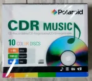 Polaroid CDR Discs 10 Pack 1-40x 700MB 80 min BRAND NEW SEALED + FREE SHIPPING