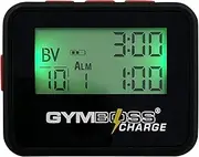 (Black Red) - Gymboss Charge Interval Timer and Stopwatch