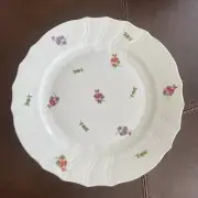 NEW Herend Fine Porcelain ‘Pensees’ Dinner Plate, 24k Gold Accents- Retail $170