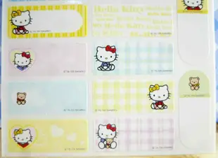 【震撼精品百貨】Hello Kitty 凱蒂貓 KITTY貼紙-姓名紅 震撼日式精品百貨