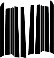 LUMIXE Car Pillar Posts Door Window Trim Cover Decorative Stickers Accessories, for (L322) 2002 2003 2004 2005-2012 Auto Window Pillar Molding
