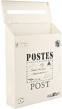 TEHAUX Vintage Post Box Letter Box Wall Mounted Mailbox Durable American Style Design Space Saving for Outdoor Use for Home Office Institutions Safe and Practical