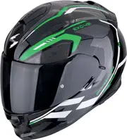 Scorpion EXO-491 Kripta, full face helmet , color: Black/Green/Weiss , size: S
