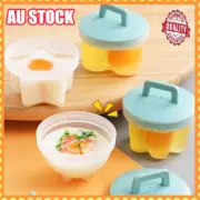 Fun Cookery Gadget Cute Boiled Egg Mold,Poached Egg Cup with Oil Brush AU