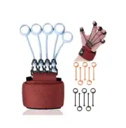 Adjustable Finger Exerciser,BPA Free Silicone Hand Grip Strength Trainer