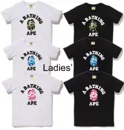 A BATHNIG APE Ladies' ABC CAMO COLLEGE TEE 1K80210005 New
