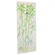 Bamboo Curtain Decorative Stems Printed Privacy Patio Fly Screen Insect Door