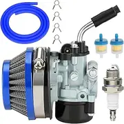 YOXUFA 2 Stroke 80cc Carburetor Assembly for 100cc 49cc 50cc 66cc Engine Motorized Moto Bike Motorcycle Bicycle Gas Motor Chinese Scooter Moped Dirt Bike Parts