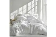 Quilt Cover Sets with Extra Standard Pillow cases - White