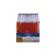 Verbatim Jewel Cases for CD/DVD/Blu-Ray Assorted Colors 50/Pack (71128)