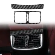 For Toyoa HiLux 2015-2020 2021 Real Carbon Fiber Rear AC Air Outlet Vent Cover