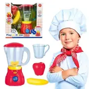 Kid Pretend Playset Home Appliances Blender Juicer Mixer Kitchen Accessories Toy