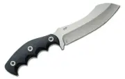 Crkt Kommer Catchall Fixed Blade Knife 5.51" Sheepsfoot Blade - Black Rubberized