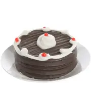 Dollhouse Miniature Chocolate Cake | 6 Pieces