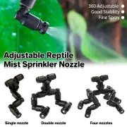 Reptiles Terrarium Mist Sprinkler 360° Adjustable Rainforest Pet Cooling System