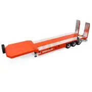 1/14 Metal 3 Axles Trailer Electric Lifting Legs Tailboard DIY RC Tractor Trucks