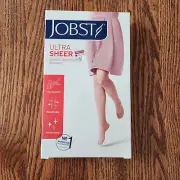 JOBST Ultrasheer Compression Stockings Womens Large 15-20mmHg Natural Knee High