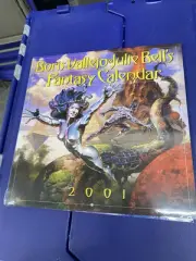 BORIS VALLEJO & JULIE BELL'S FANTASY CALENDAR (2001) By C J Henderson NEW SEALED