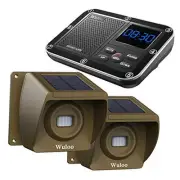 Solar Driveway Alarm Wireless Outside 1800ft Range, Outdoor Motion Sensor &