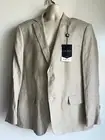 NWT $295 LAUREN Ralph Lauren UltraFlex Classic Fit Tan Linen Blazer Size 44 Reg