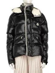 Black Branson Quilted Puffer Coat