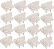 ETHZZLE 45pcs Power Supply Protective Plug Cover Plug Protectors Outlet Covers Plug Safety Covers Proof Outlet Cover Socket Protectors Childproof Outlet Cover Abs White