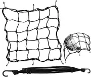 GANAZONO 1Set Elastic Luggage Cargo Net for Bike Motorcycle Durable Fixed Net with Strong Hooks for Helmets Luggage and More for Cycling Travel
