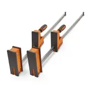 50" Parallel Clamp Set 2 Pack of Woodworking Clamps with Rock-Solid Even Pres...
