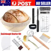 Sourdough Starter Jar, Bread Proofing Basket Bannetons, Sourdough Starter Kit
