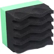 Tire Shine Sponge,Tire Shine Brush Applicator - Absorbent Reusable Wax Pad Wave Design Foam for Glass Polishing RV Truck Paint Decontamination