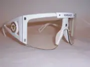 NEW VERSACE SUNGLASSES VE 4393 401/1W WHITE/CLEAR 46MM AUTHENTIC 4393