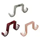Ceiling-Mount Curtain Holders Brackets Curtain Rod Holders for 28-33mm Rod