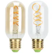 Light Bulb Vintage Double Spiral E27 4W LED Flexible Filament Warm Light LED