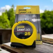 Stanley 30-854 Leverlock Fractional Tape With Magnetic Tape, 1" x 25' - NEW