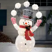 New Arrival: LED Twinkling Frosty Snowball Snowman – 90 LEDs, 150cm