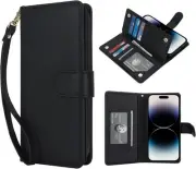 for iPhone 13 Pro Wallet Case,for iPhone 13 Pro Case [7 Card Holders][Wrist