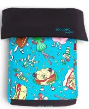Jeremy Scott Cybex Footmuff keeps baby warm, dry in stroller FOOD FIGHT NIP