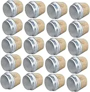 PEPLAYTAL Ergonomic Grip Water Bottle Plugs 20pcs Large Wooden Stoppers for Insulated Bottles