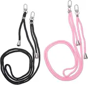 jojofuny 2pcs Phone Lanyard Neck Strap Lightweight Polyester Strap for Mobile Phones Keys Id Badges for Hands Use