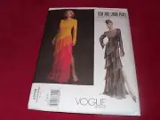 VOGUE AMERICAN DESIGNER #V2799-TOM & LINDA PLATT-LADIES DRESS PATTERN 12-16FF