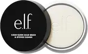 e.l.f. Clean Queen Solid Brush & Sponge Cleaner, Cleanses Face & Eye Makeup Brushes & Sponges, Nourishing, Non-Damaging Formula, Vegan & Cruelty-Free