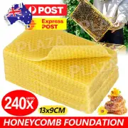 240x Waxing Beekeeping Equipment Sheet Honeycomb Foundation Bee Hive Wax Frames