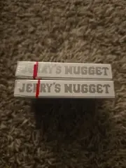 Jerry’s Nugget 50th Anniversary Limited Silver Playing Cards {Error W Tuck}
