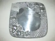 Gorham Metal Serveware Country Terrace Square Basketweave Fruit Serving Plate