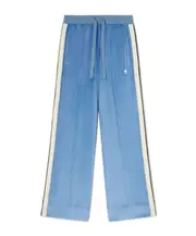 Elastic waist sweatpants M Light blue-off-white