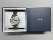 TIMEX MK1 40mm Quartz Beige Dial Brown Leather Men's Watch TW2R96800