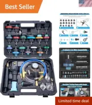 Coolant Pressure Tester Kit, 28pc Universal Radiator Pressure Tester Kit, Pro...