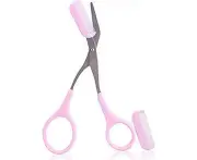 Eyebrow Trimmer scissors With Mini Comb,Ladies Men's Auxiliary eyebrow comb scissors